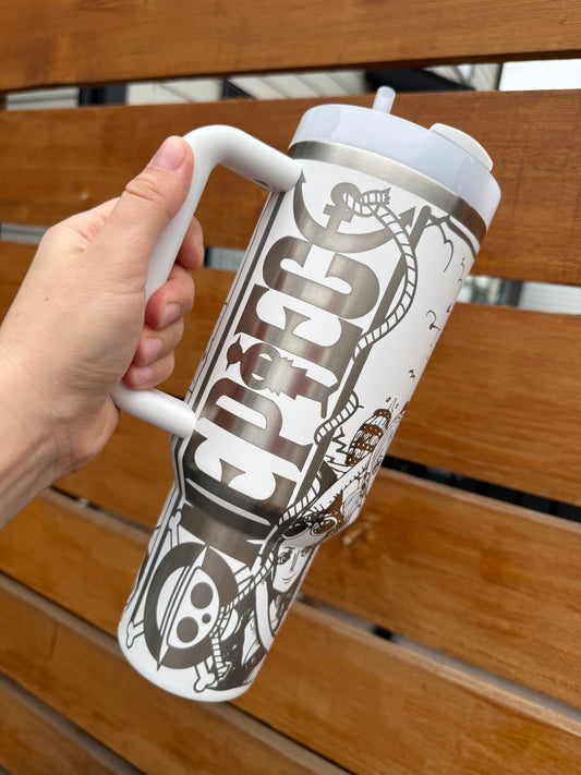 Anime Engraved Tumbler