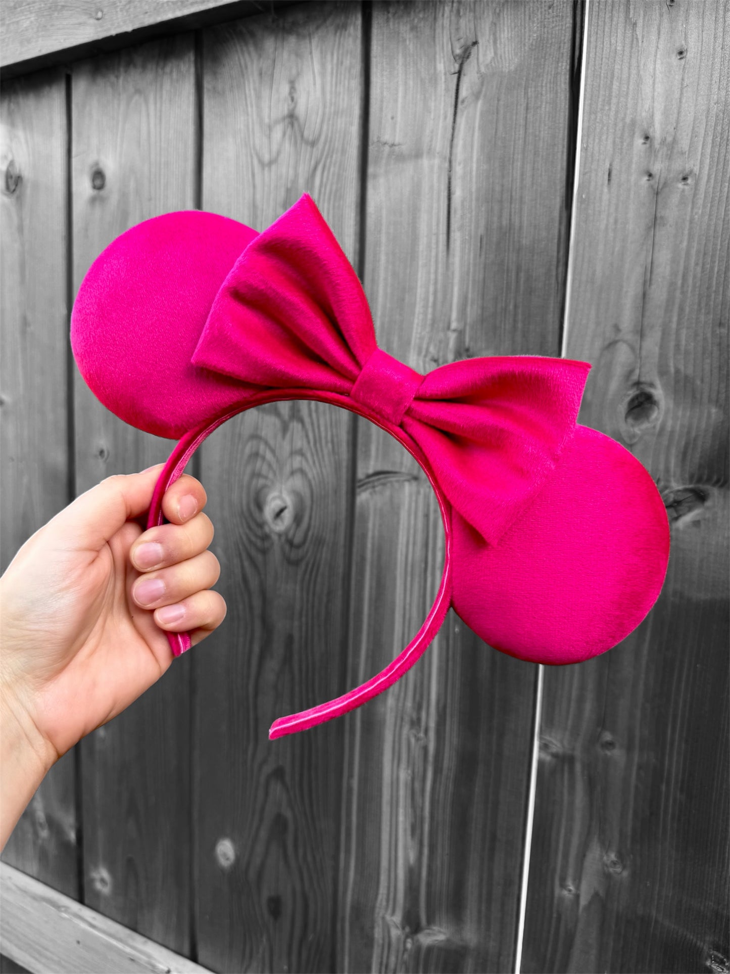 Make It Pink Velvet Mouse Ears