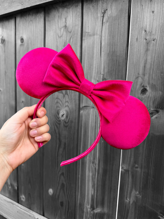 Make It Pink Velvet Mouse Ears