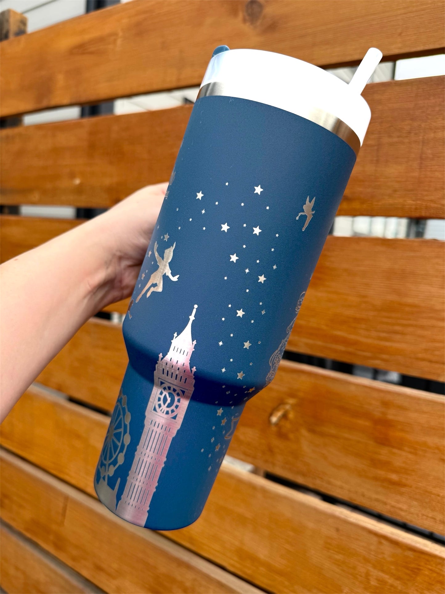 Neverland Engraved Tumbler