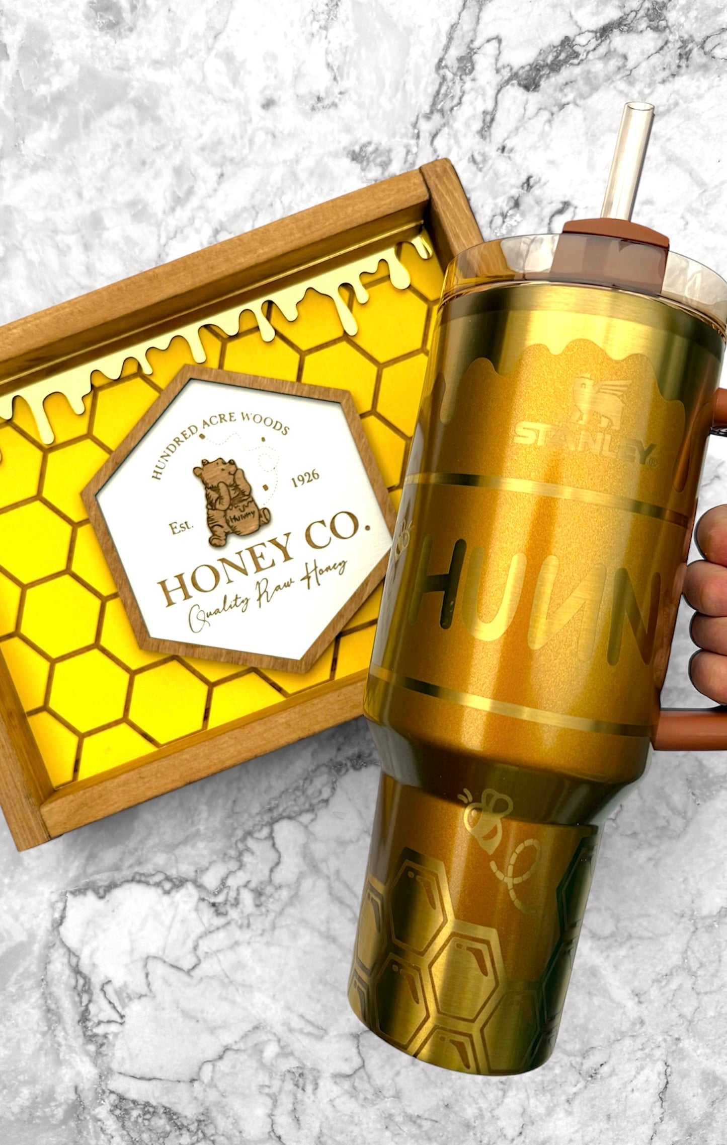Honey & Co. Engraved Tumbler