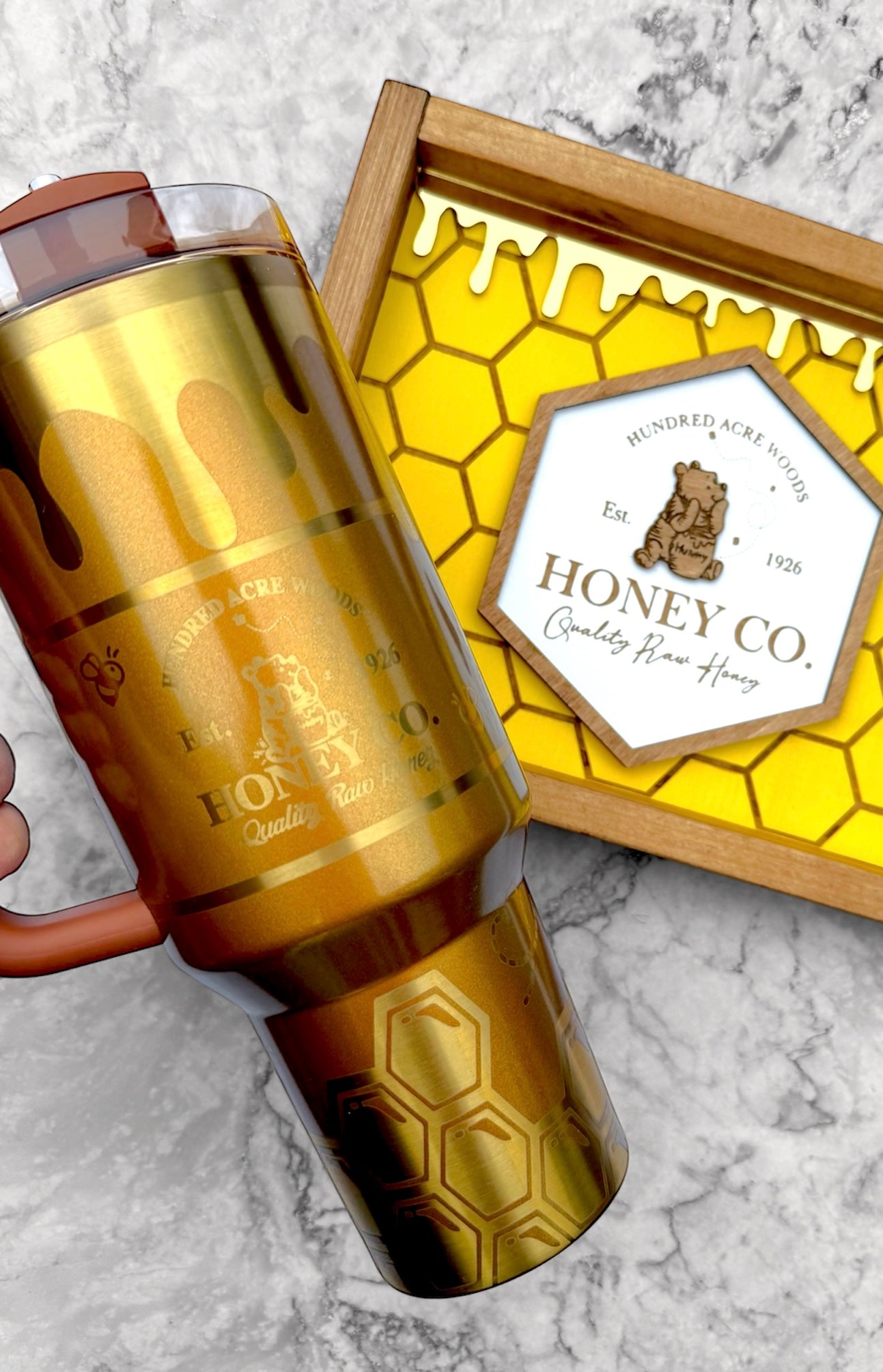 Honey & Co. Engraved Tumbler