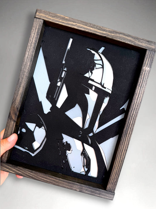 Mando Monochrome Sign