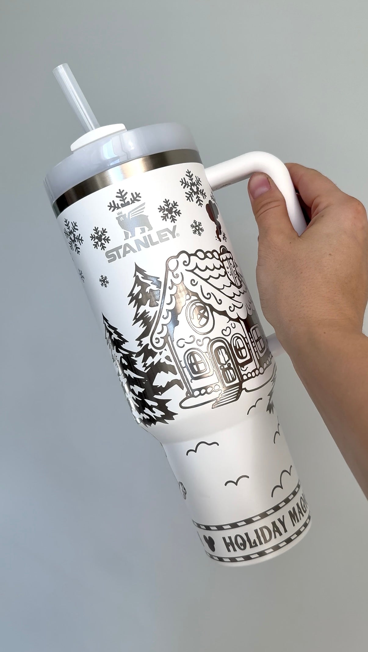 Gobelet gravé « Amis de la neige et promenades en traîneau »