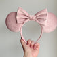 blush micro velvet mouse ears