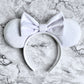 white micro velvet mouse ears