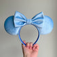 blue micro velvet mouse ears