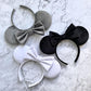 white micro velvet mouse ears
