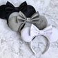 white micro velvet mouse ears