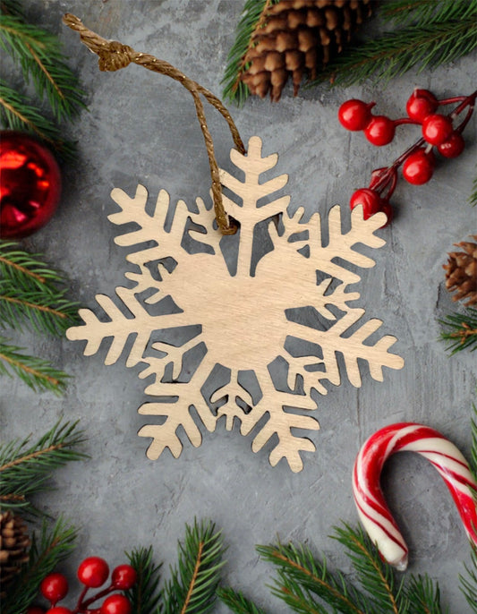 Hidden Mouse Snowflake Christmas Ornament