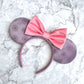 Picking Daisies Engraved Velvet Mouse Ears