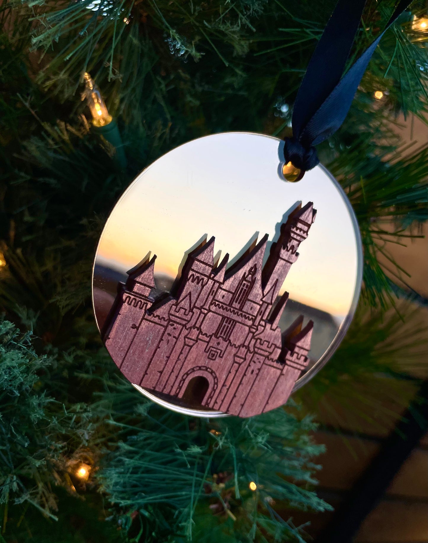 Castle Mirror Ornament