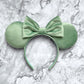 The Child Sage Green Velvet Mouse Ears