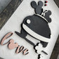 Mr. & Mrs. Mouse Love Sign