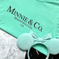 Minnie & Co. Engraved Velvet Mouse Ears