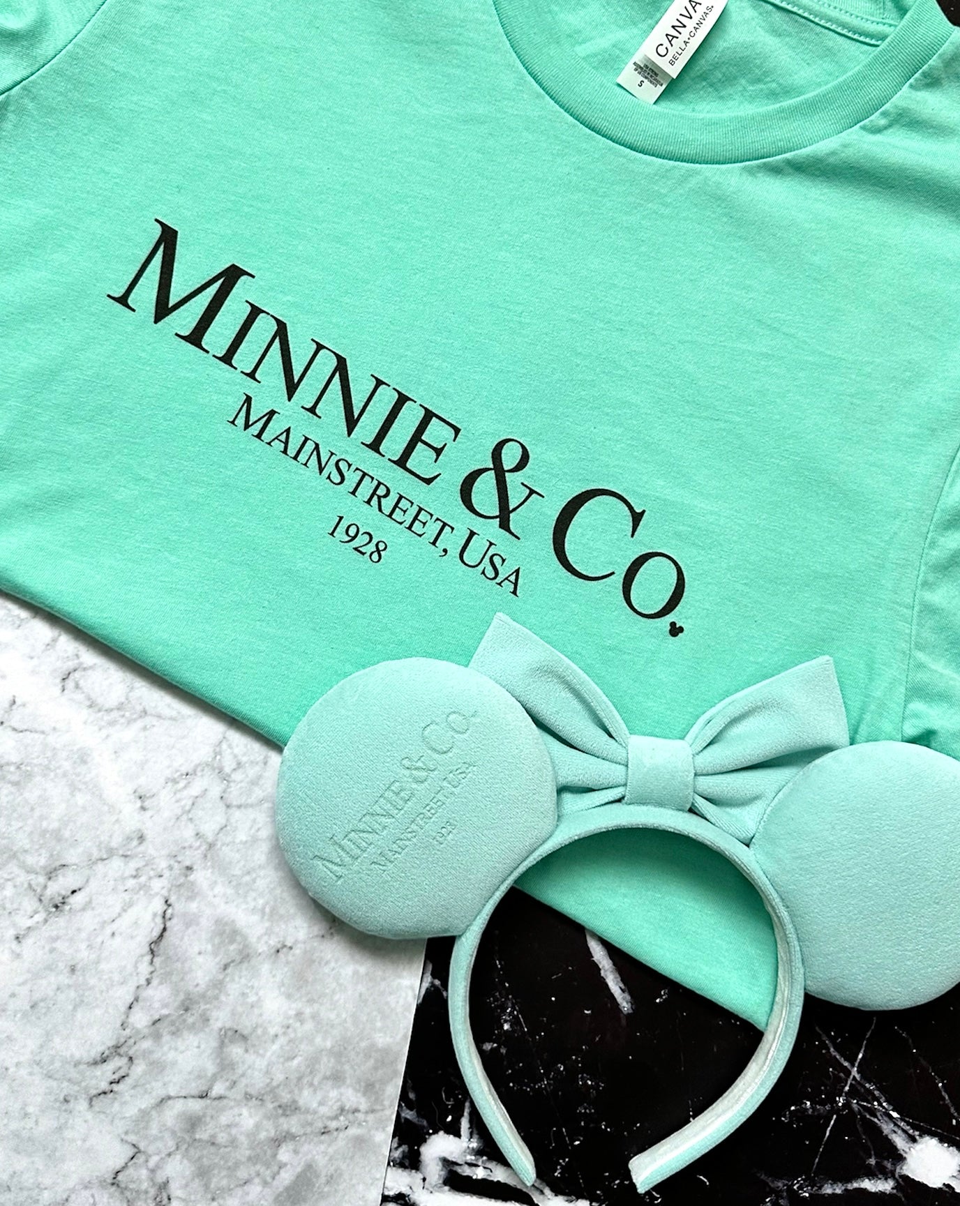Minnie & Co. Engraved Velvet Mouse Ears