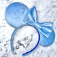 blue micro velvet mouse ears