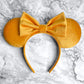 orange micro velvet mouse ears