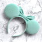 Minnie & Co. Engraved Velvet Mouse Ears