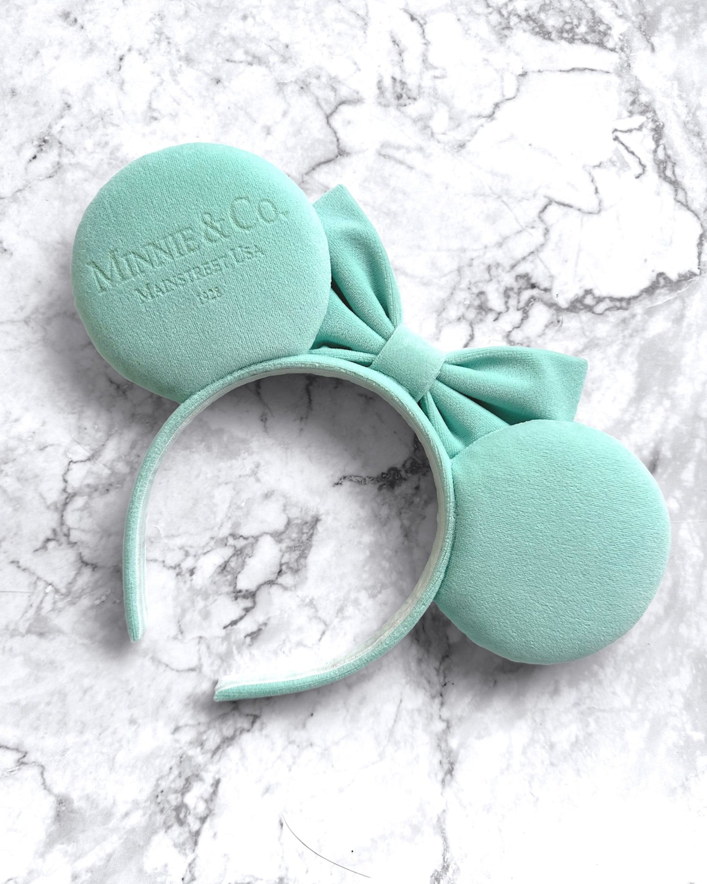 Minnie & Co. Engraved Velvet Mouse Ears