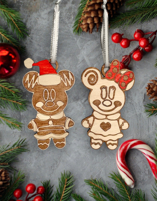 Gingerbread Mouse Christmas Ornament