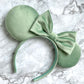The Child Sage Green Velvet Mouse Ears