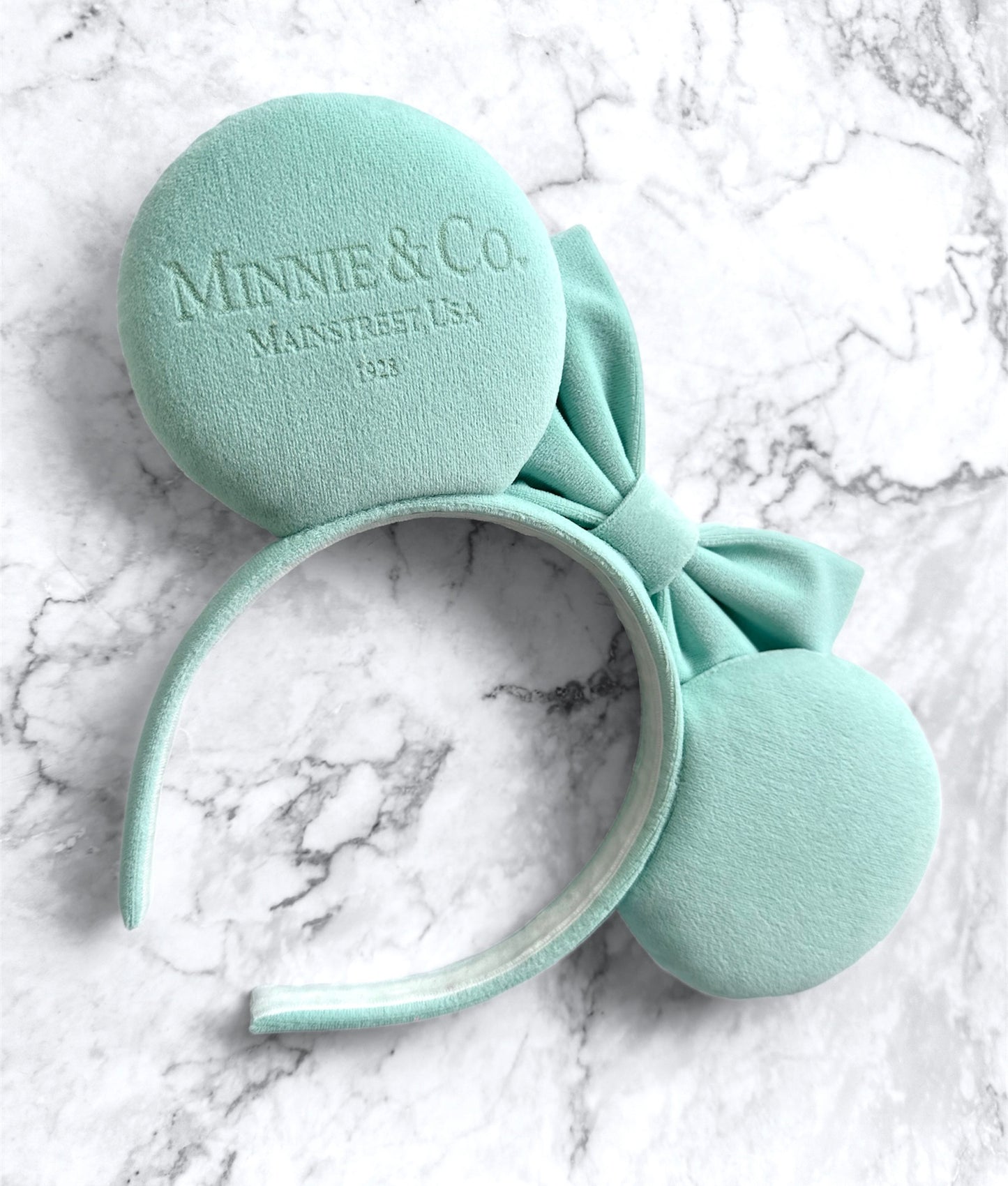 Minnie & Co. Engraved Velvet Mouse Ears