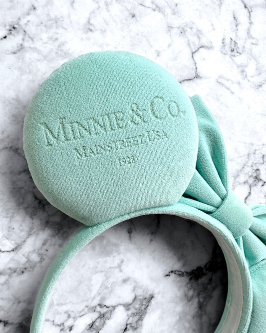 Minnie & Co. Engraved Velvet Mouse Ears